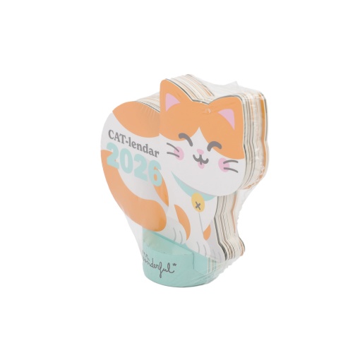 Calendário de mesa com base 2026 MR.WONDERFUL "Meow-lendar"