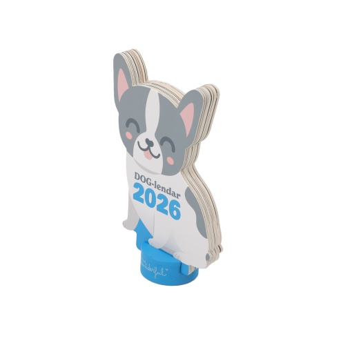 Calendário de mesa com base 2026 MR.WONDERFUL "Dog-lendar Bulldog"