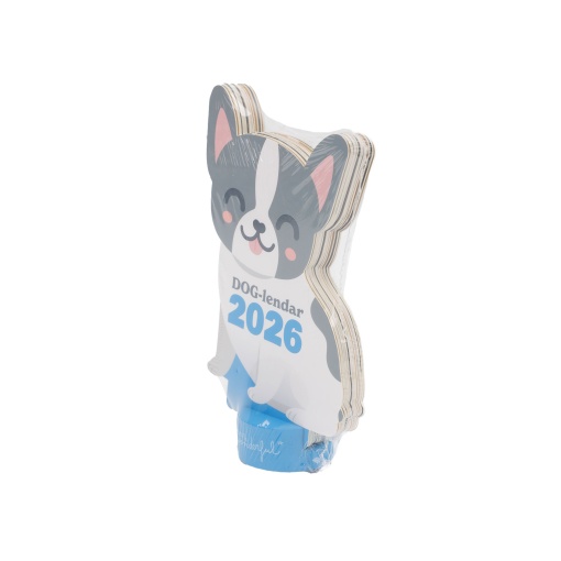 Calendário de mesa com base 2026 MR.WONDERFUL "Dog-lendar Bulldog"