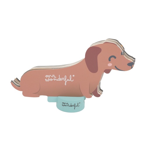 Calendário de mesa com base 2026 MR.WONDERFUL "Dog-lendar cão salsicha"