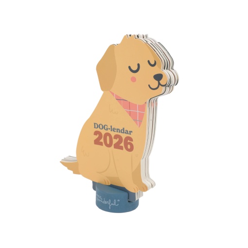 Calendário de mesa com base 2026 MR.WONDERFUL "Dog-lendar"