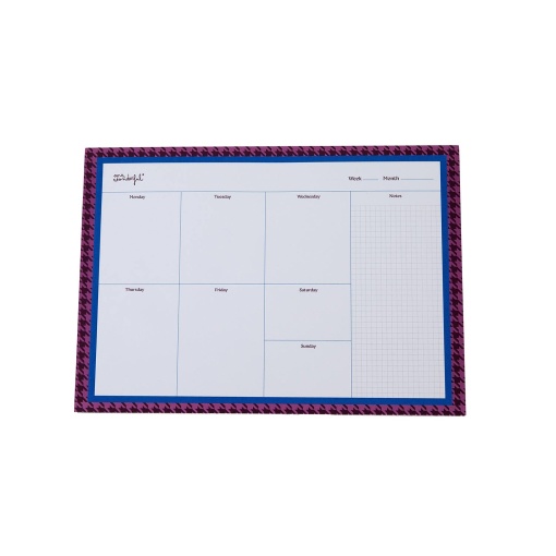 Planificador de mesa semanal MR.WONDERFUL pied de poule