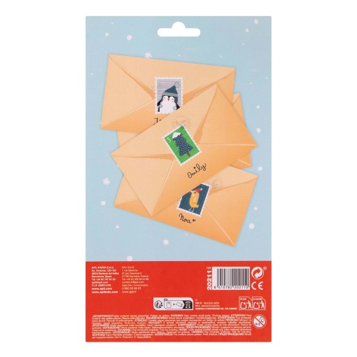 Autocolantes APLI Kids selos de Natal - 1 folha