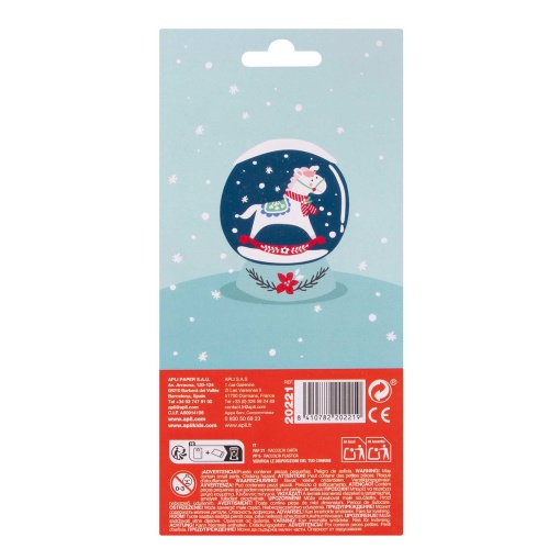 Autocolantes APLI Kids bola de neve - 1 folha