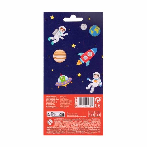 Autocolantes APLI Kids espaço - 1 folha