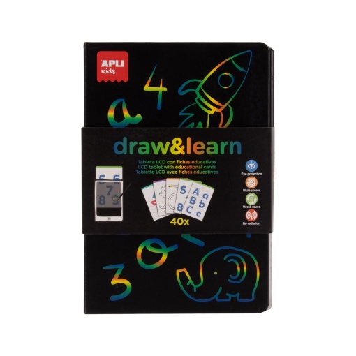 Quadro LCD com modelos para pintar APLI Kids