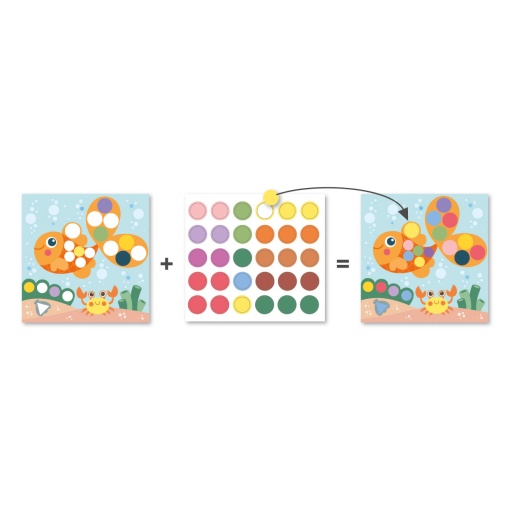 Stickers geométricos - o oceano APLI Kids