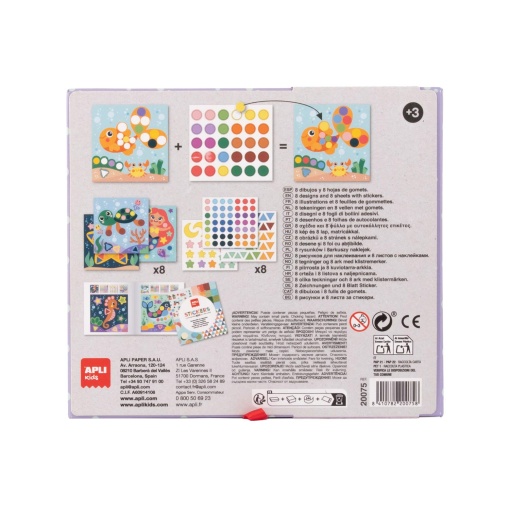 Stickers geométricos - o oceano APLI Kids