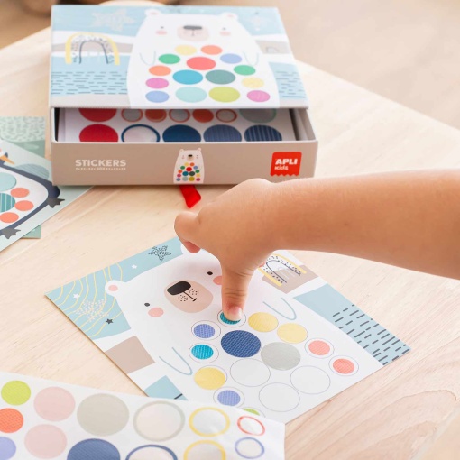 Stickers geométricos - urso APLI Kids