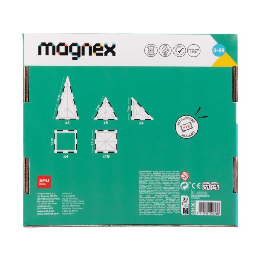 Jogo de construção magnético Magnex 36 peças APLI Kids
