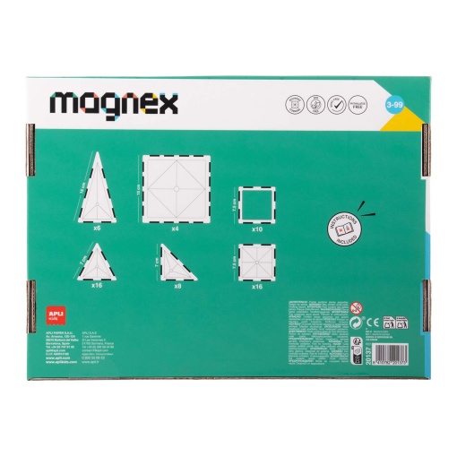 Jogo de construção magnético Magnex 60 peças APLI Kids