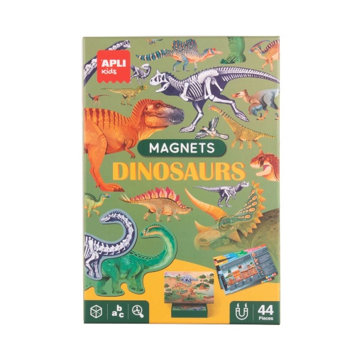 Magnets dinossauros 44 peças APLI Kids