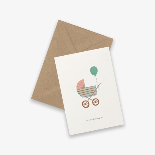 Postal KARTOTEK Pram "Your very first big day"