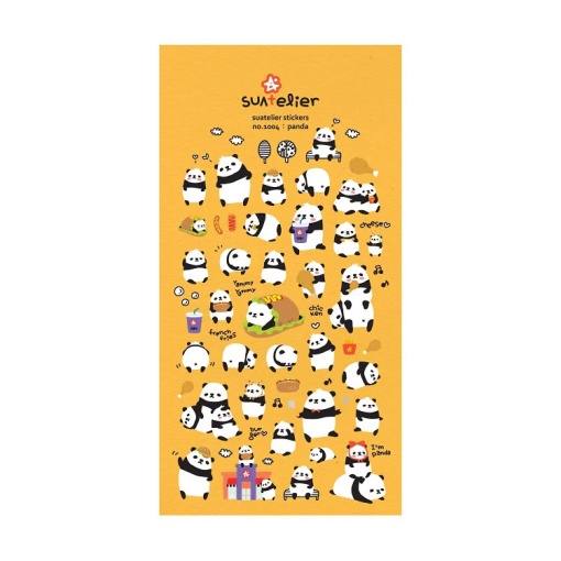 Autocolantes SUATELIER panda - 1 folha