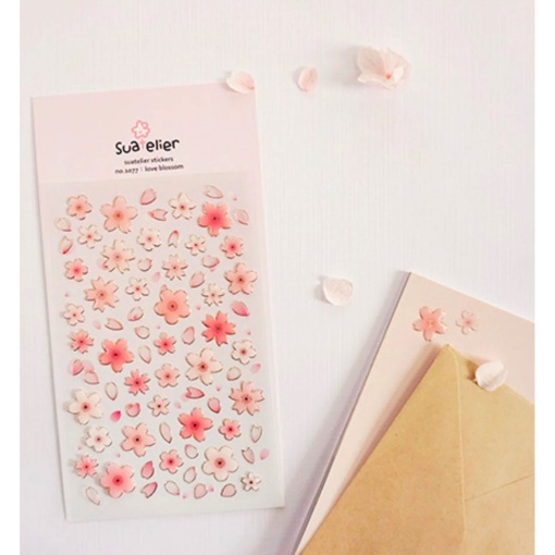 Autocolantes SUATELIER flor do amor - 1 folha