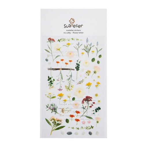 Autocolantes SUATELIER carta de flor - 1 folha