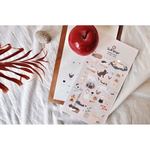 Autocolantes SUATELIER meow - 1 folha