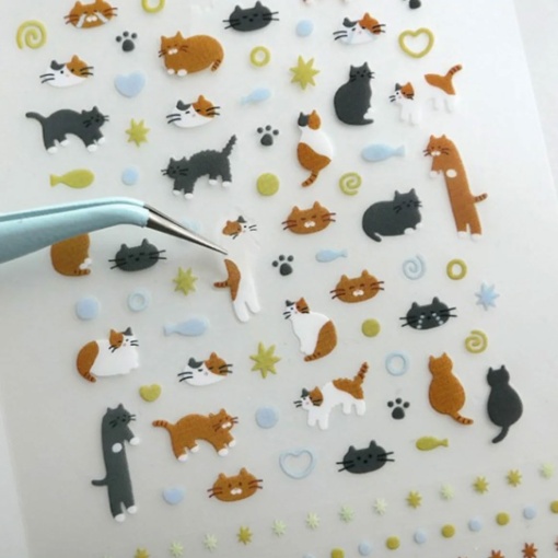 Autocolantes SUATELIER deco gatos - 1 folha