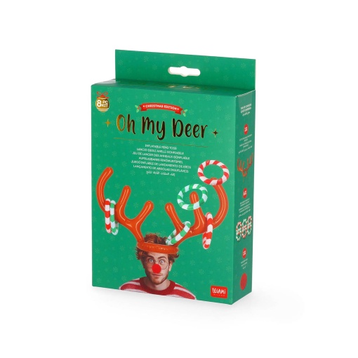 Jogo de lançamento de argolas insuflável oh my deer LEGAMI It's Christmas Time