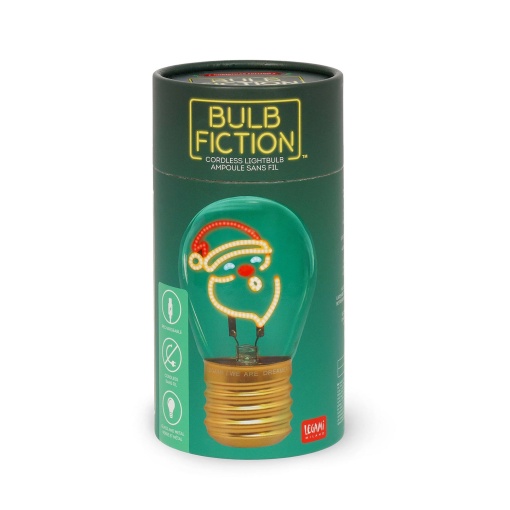 Candeeiro de mesa em forma de lâmpada Bulb Fiction - Pai Natal LEGAMI It's Christmas Time