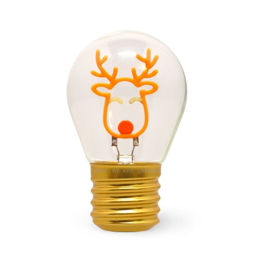 Table lamp in the shape of a Bulb Fiction lamp - reindeer LEGAMI It's Christmas Time
