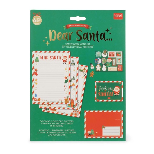 Kit para escrever carta ao Pai Natal LEGAMI It's Christmas Time