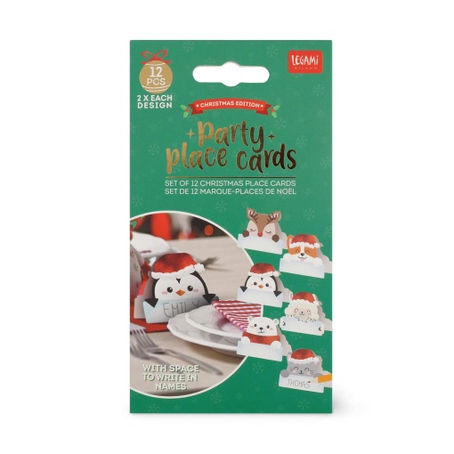 Conjunto 12 marcadores de lugar LEGAMI It's Christmas Time