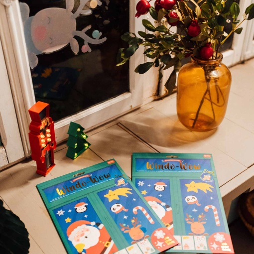 Autocolantes eletrostáticos para janela (35cm) LEGAMI It's Christmas Time