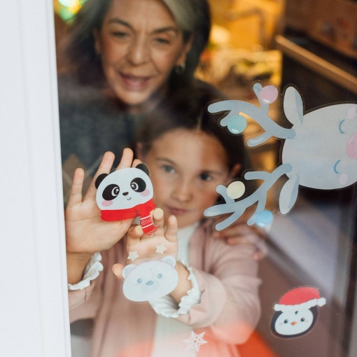 Autocolantes eletrostáticos para janela (35cm) LEGAMI It's Christmas Time