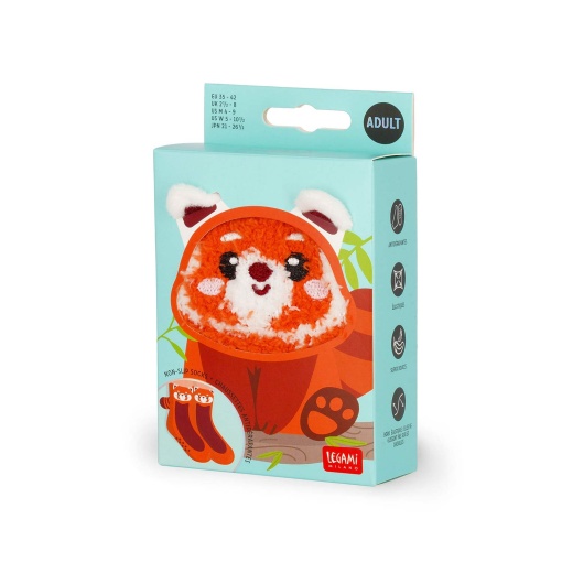 Meias antiderrapantes LEGAMI It's a Match! - panda vermelho 35-42