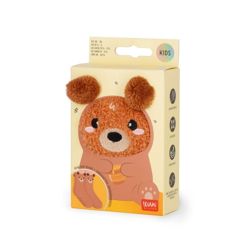 Meias antiderrapantes LEGAMI It's a Match! - teddy bear 26-34
