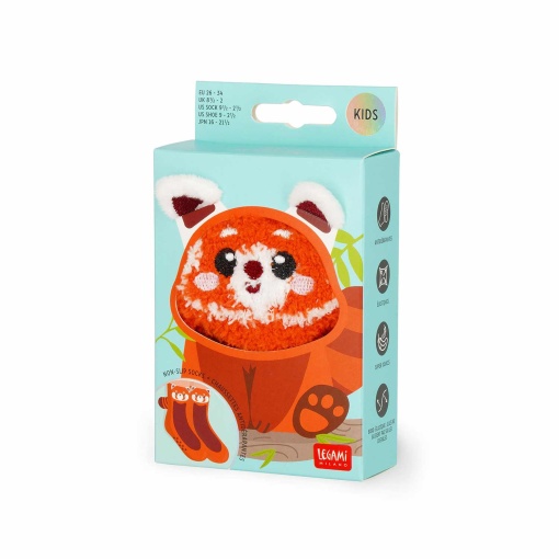 Meias antiderrapantes LEGAMI It's a Match! - panda vermelho 26-34