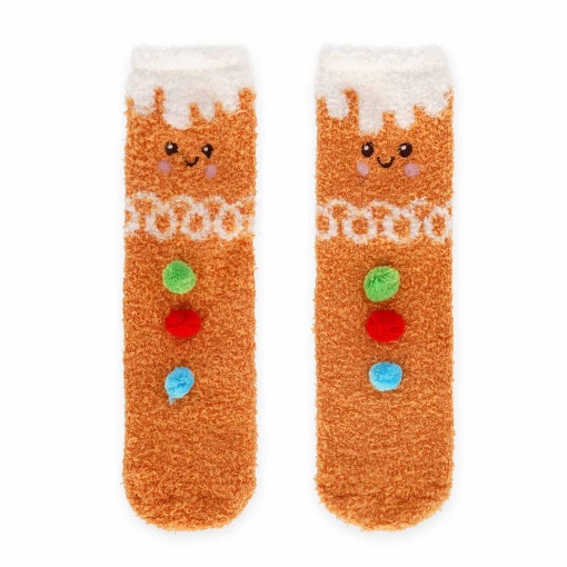 Meias antiderrapantes LEGAMI It's a Match! Natal - biscoito de gengibre 35-42