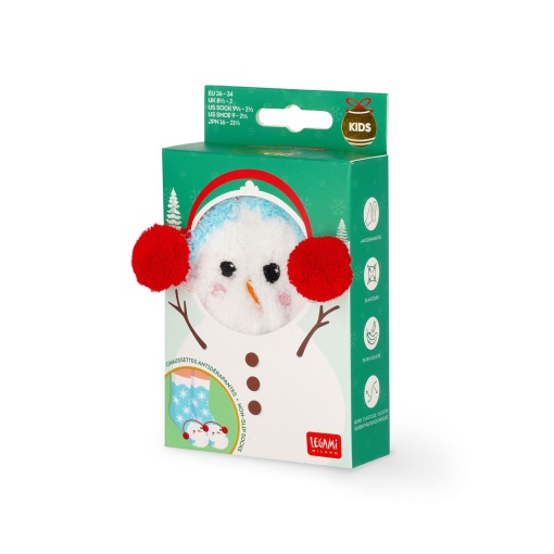 Meias antiderrapantes LEGAMI It's a Match! Natal - boneco de neve 26-34
