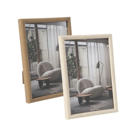 Moldura de plástico D'CASA 10x15cm imitação madeira sortido 309443