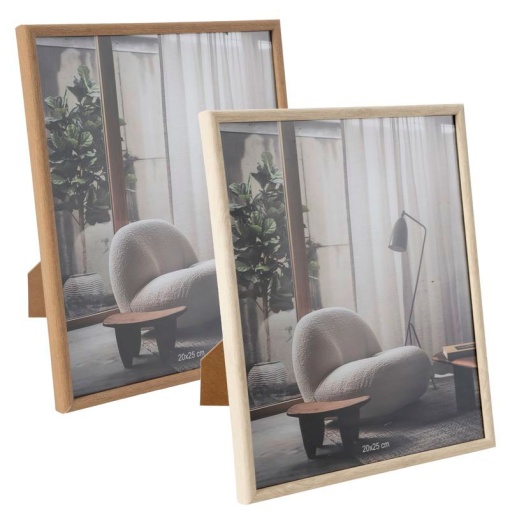 Moldura de plástico D'CASA 20x25cm imitação madeira sortido 309446