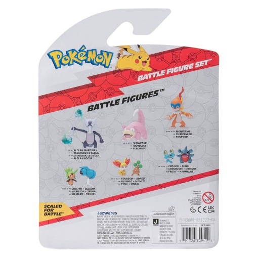 Pokémon multipack 3 figuras - Squirtle + Marowak de Alola + Magby