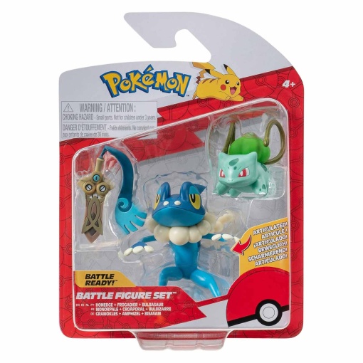 Pokémon multipack 3 figuras - Honedge + Progradier + Bulbasaur