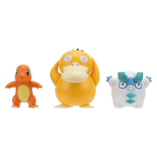 Pokémon multipack 3 figuras - Darumaka + Psyduck + Charmander