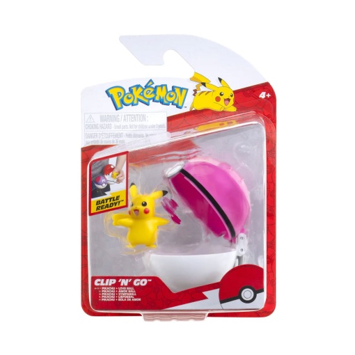 Pokémon Clip n'Go - Pikachu + bola de amor