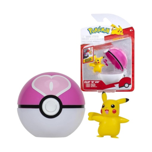 Pokémon Clip n'Go - Pikachu + bola de amor