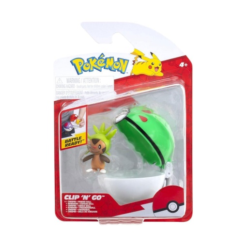 Pokémon Clip n'Go - Chespin + bola de amizade