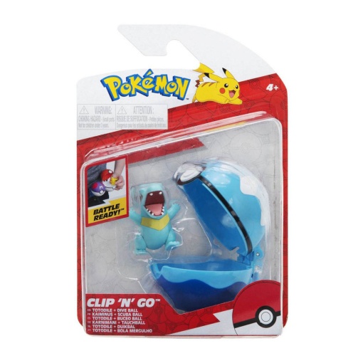 Pokémon Clip n'Go - Tododile + bola de mergulho