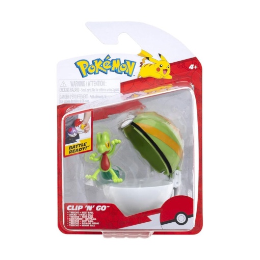 Pokémon Clip n'Go - Treecko + bola de ninho