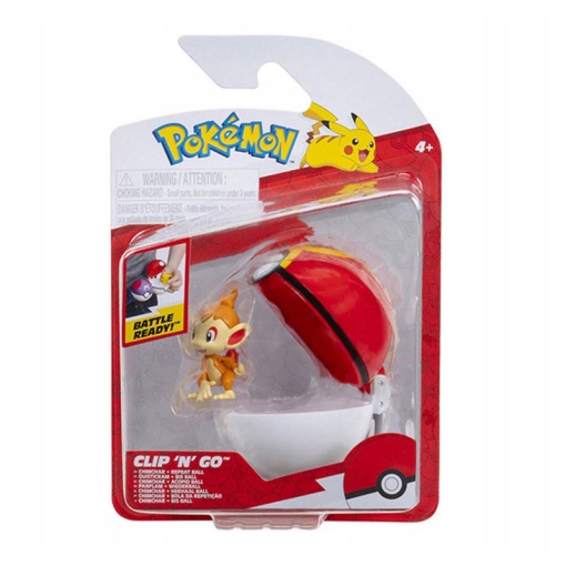 Pokémon Clip n'Go - Chimchar + bola de repetição