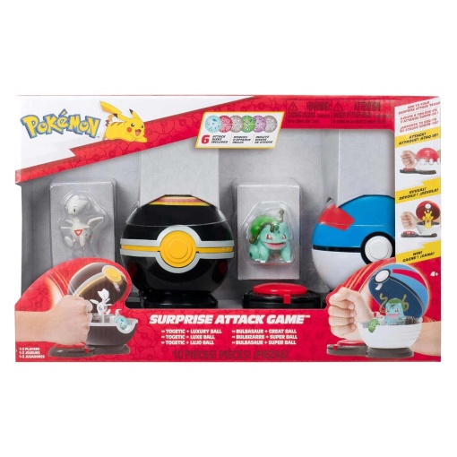 Pokémon jogo ataque surpresa - Togetic + Bulbasaur com bola de luxo e super bola