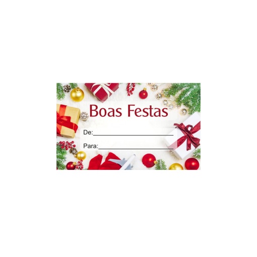 Etiquetas adesivas em rolo de/para "Boas festas" JOLUMO - 200 unidades 942
