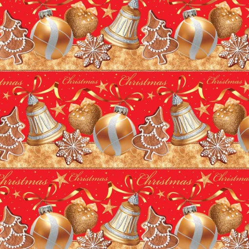 Papel de embrulho JOL Natal 70x100cm Christmas