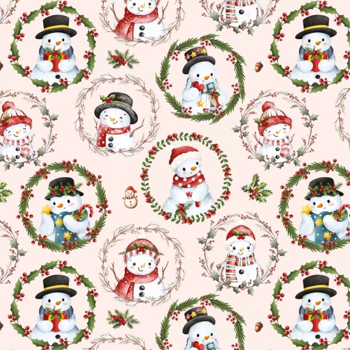 Papel de embrulho AMBAR Natal 70x100cm amigos gelados