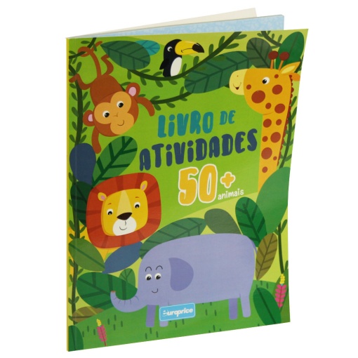 Livro de atividades 50+ - animais EUROPRICE